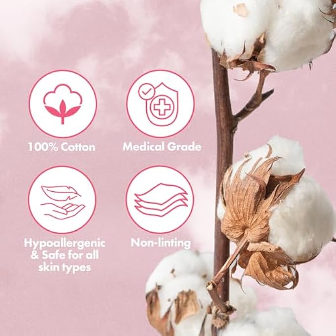 Intrinsics PETITE SILKEN WIPES  2"X2" 4-PLY LINT-FREE COTTON PADS  LOW-ABSORBENT, SOFT, AND BIODEGRADABLE  (200 COUNT) - Image 4